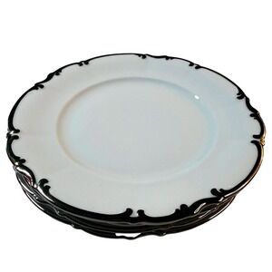 Vintage MCM Hutschenreuther Bavaria Sylvia Revere 8045 Salad Plates 8" Set 4